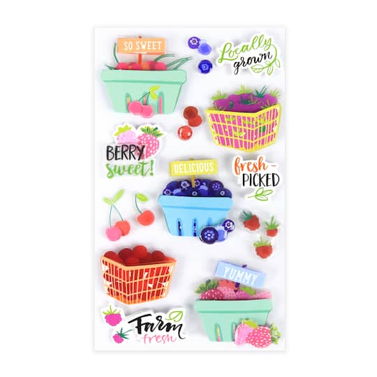 12 Pack: Berry Stickers by Recollections™